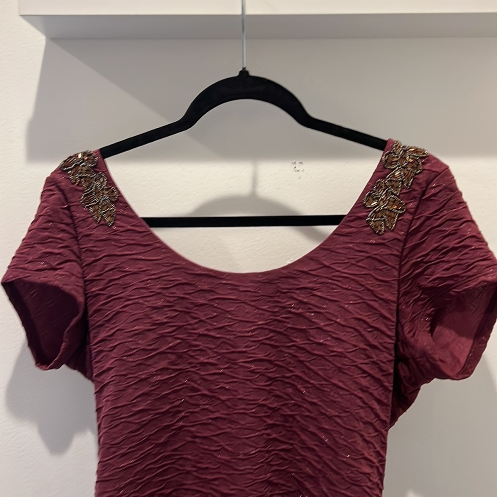 Free People Beaded Scoop Back Bodycon dress Size Large - Picture 3 of 6